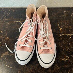Converse Chuck Taylor High Top Sneakers, pink size 8.5